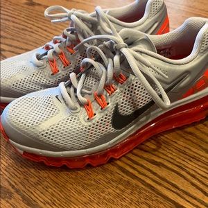 NWOT Nike Air Max - Neon Orange and Gray